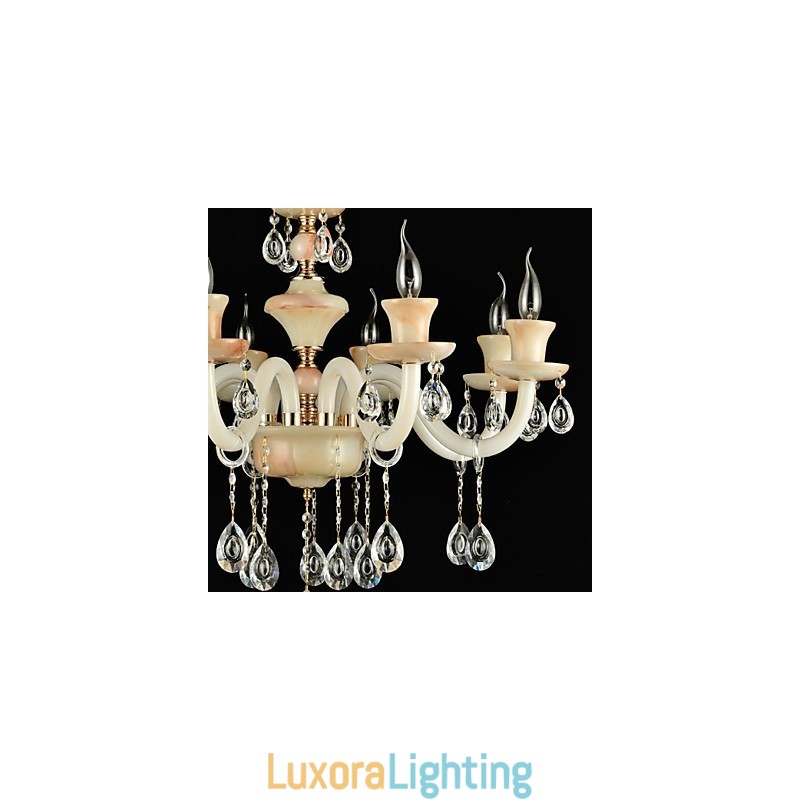 Designer Touch Decorative Modern Contemporary Traditional Classic Electroplated Feature for Crystal Mini Style Metal Chandelier