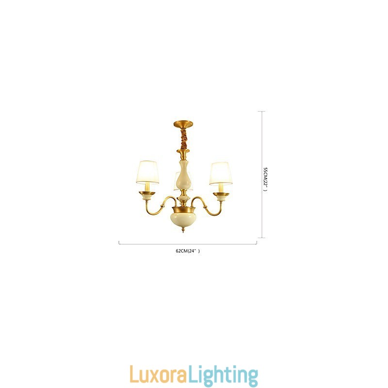 Designer Touch Decorative All Copper Chandelier Jade Chandelier