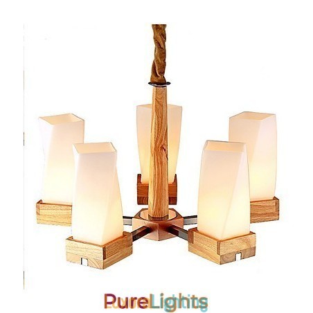 Designer Touch Decorative Simple Art lighting Solid wood Creative Iiving Ceiling Lamp
