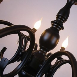 Designer Touch Decorative European Style Chandelier Candle Crystal Lamp Simple Iron Art Lamp Lamp