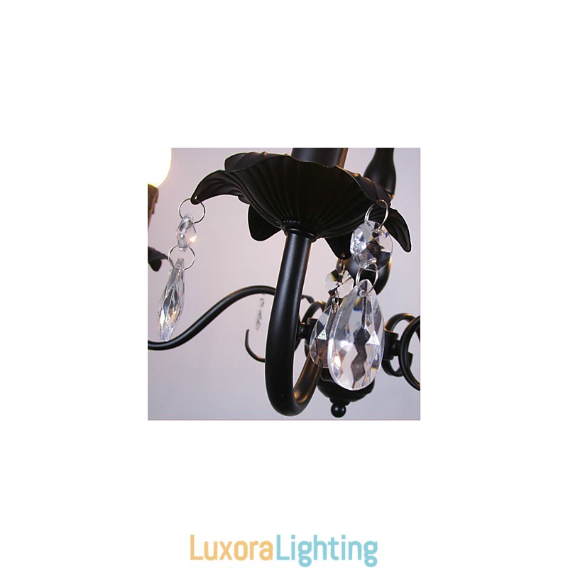 Designer Touch Decorative European Style Chandelier Candle Crystal Lamp Simple Iron Art Lamp Lamp