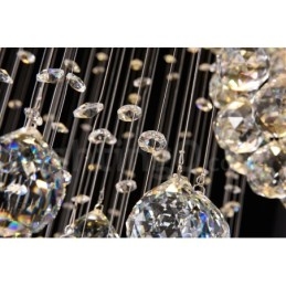 Designer Touch Decorative Extra Length 5 Meter Crystal Long Drop Ceiling Pendant Light Modern Chandelier Home Hanging Lighting Chandelier Lamps Fixtures