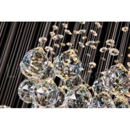 Designer Touch Decorative Extra Length 5 Meter Crystal Long Drop Ceiling Pendant Light Modern Chandelier Home Hanging Lighting Chandelier Lamps Fixtures