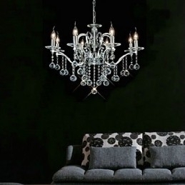Designer Touch Decorative Elegant Crystal Chandelier with 8 Lights