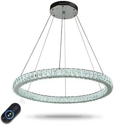 Designer Touch Decorative Dimmable Ring Ceiling Pendant Light Modern Chandelier Lighting Indoor Light with Remote Control