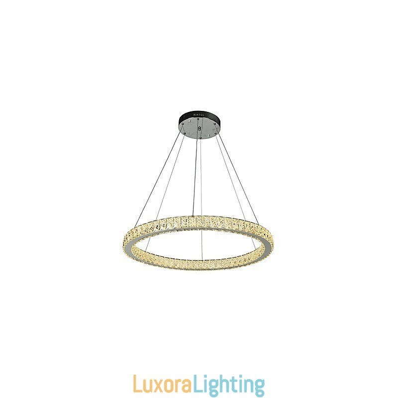 Designer Touch Decorative Dimmable Ring Ceiling Pendant Light Modern Chandelier Lighting Indoor Light with Remote Control