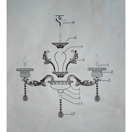 Designer Touch Decorative Retro Chrome Feature for Designers Metal Pendant Light