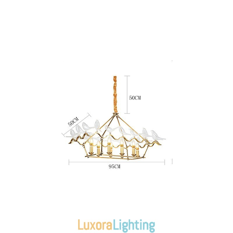 Designer Touch Decorative Modern Contemporary Brass Feature for Designers Metal Chandelier