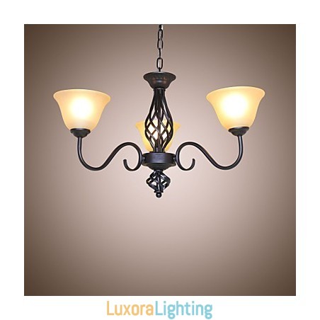 Designer Touch Decorative Traditional Classic Rustic Lodge Vintage Retro Country Others Feature for Mini Style Designers Metal Chandelier