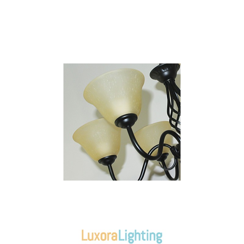 Designer Touch Decorative Traditional Classic Rustic Lodge Vintage Retro Country Others Feature for Mini Style Designers Metal Chandelier