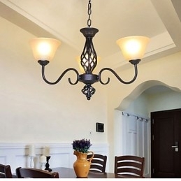 Designer Touch Decorative Traditional Classic Rustic Lodge Vintage Retro Country Others Feature for Mini Style Designers Metal Chandelier