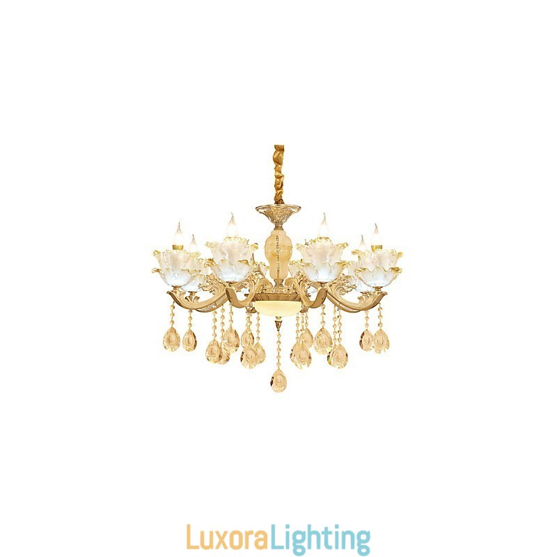 Designer Touch Decorative European Style Atmosphere Zinc Alloy Crystal Home Chandelier