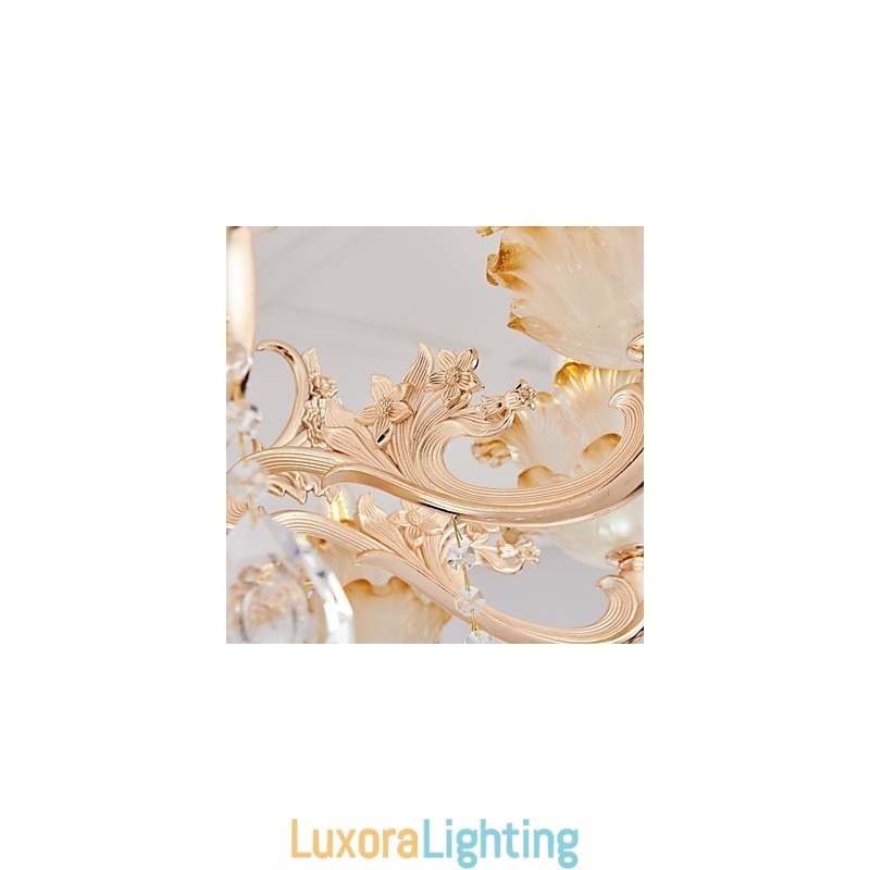 Designer Touch Decorative European Style Atmosphere Zinc Alloy Crystal Home Chandelier