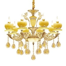 Designer Touch Decorative European Style Atmosphere Zinc Alloy Crystal Home Chandelier