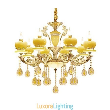 Designer Touch Decorative European Style Atmosphere Zinc Alloy Crystal Home Chandelier