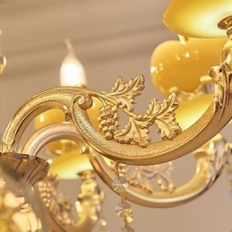 Designer Touch Decorative European Style Atmosphere Zinc Alloy Crystal Home Chandelier