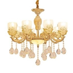 Designer Touch Decorative European Style Atmosphere Zinc Alloy Crystal Home Chandelier