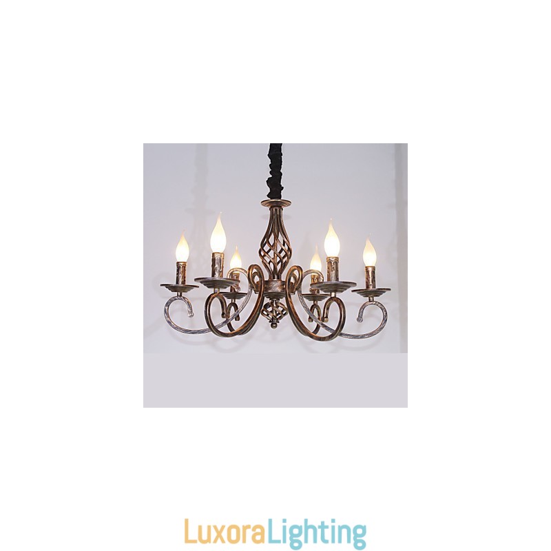 Designer Touch Decorative Retro Simple Lamp Copper Colored Lamp Candle Lamp