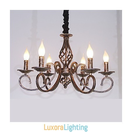 Designer Touch Decorative Retro Simple Lamp Copper Colored Lamp Candle Lamp