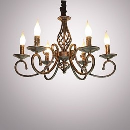 Designer Touch Decorative Retro Simple Lamp Copper Colored Lamp Candle Lamp