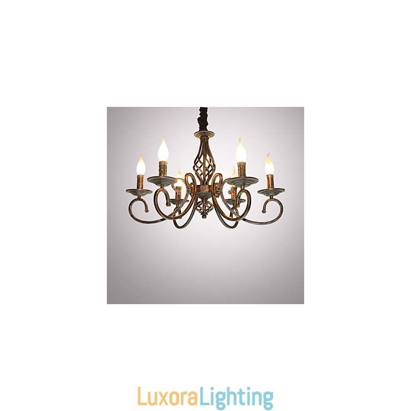 Designer Touch Decorative Retro Simple Lamp Copper Colored Lamp Candle Lamp