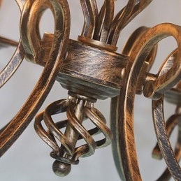 Designer Touch Decorative Retro Simple Lamp Copper Colored Lamp Candle Lamp