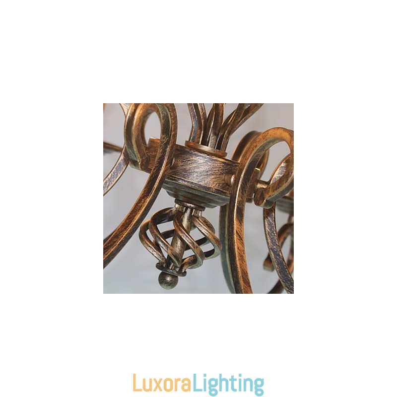 Designer Touch Decorative Retro Simple Lamp Copper Colored Lamp Candle Lamp