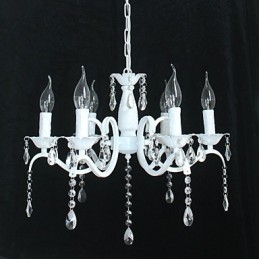 Designer Touch Decorative Chandelier Modern Crystal Mini Candle Style Iron Lamp Lamps