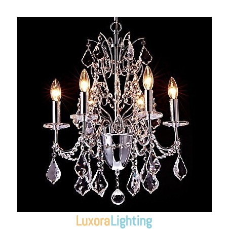 Designer Touch Decorative Modern Contemporary Traditional Classic Country Chrome Feature for Crystal Metal Chandelier