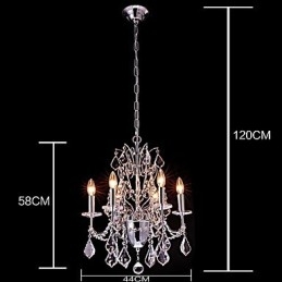 Designer Touch Decorative Modern Contemporary Traditional Classic Country Chrome Feature for Crystal Metal Chandelier