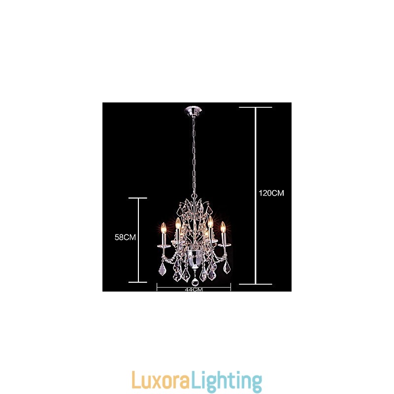 Designer Touch Decorative Modern Contemporary Traditional Classic Country Chrome Feature for Crystal Metal Chandelier
