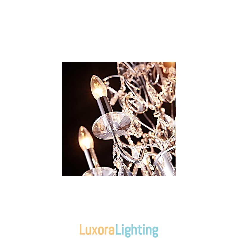 Designer Touch Decorative Modern Contemporary Traditional Classic Country Chrome Feature for Crystal Metal Chandelier