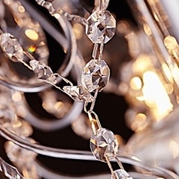 Designer Touch Decorative Modern Contemporary Traditional Classic Country Chrome Feature for Crystal Metal Chandelier