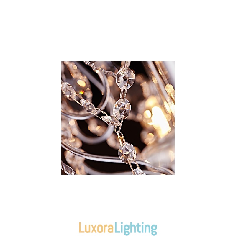 Designer Touch Decorative Modern Contemporary Traditional Classic Country Chrome Feature for Crystal Metal Chandelier