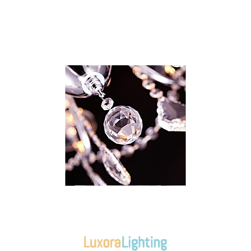 Designer Touch Decorative Modern Contemporary Traditional Classic Country Chrome Feature for Crystal Metal Chandelier