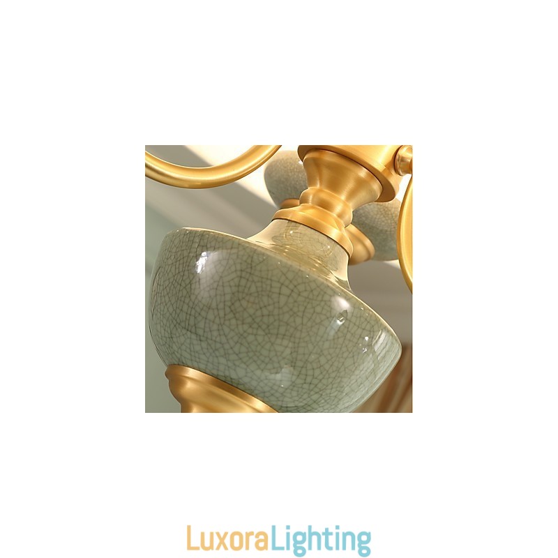 Designer Touch Decorative All Copper Chandelier Jade Chandelier