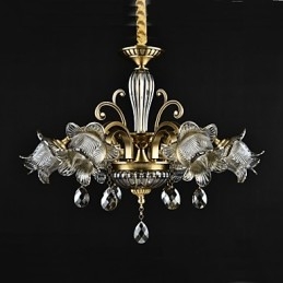 Designer Touch Decorative Rustic Lodge Painting Feature for Designers Metal Indoor Shops 2 Bulbs Chandelier