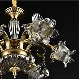 Designer Touch Decorative Rustic Lodge Painting Feature for Designers Metal Indoor Shops 2 Bulbs Chandelier