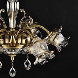 Designer Touch Decorative Rustic Lodge Painting Feature for Designers Metal Indoor Shops 2 Bulbs Chandelier