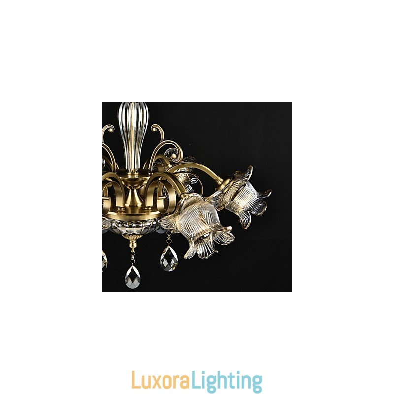 Designer Touch Decorative Rustic Lodge Painting Feature for Designers Metal Indoor Shops 2 Bulbs Chandelier