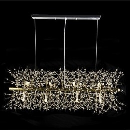 Designer Touch Decorative Traditional Classic Electroplated Feature for Crystal Metal Chandelier