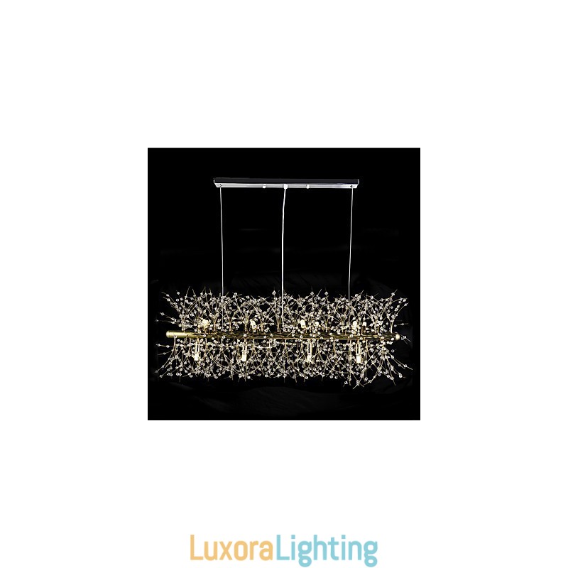 Designer Touch Decorative Traditional Classic Electroplated Feature for Crystal Metal Chandelier