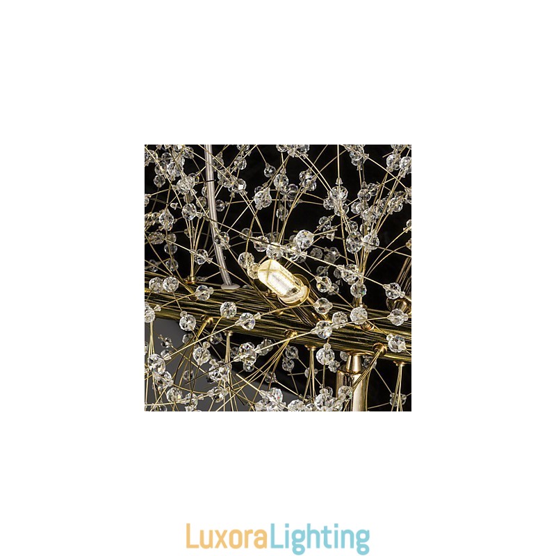 Designer Touch Decorative Traditional Classic Electroplated Feature for Crystal Metal Chandelier