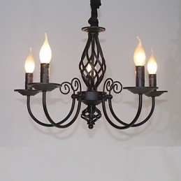 Designer Touch Decorative Modern Contemporary Traditional Classic Vintage Retro Others Feature for Mini Style Candle Style Metal Chandelier
