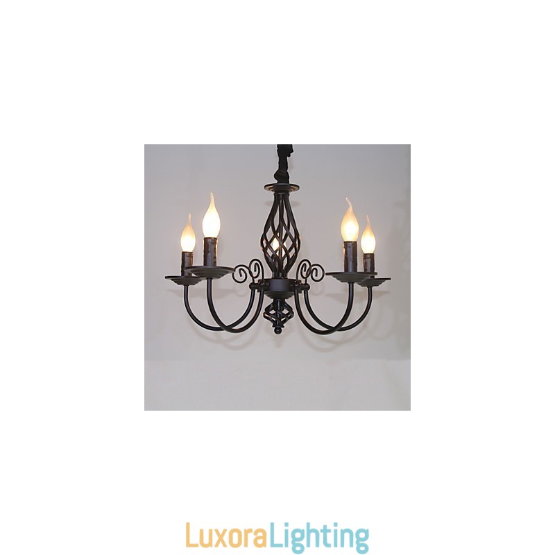 Designer Touch Decorative Modern Contemporary Traditional Classic Vintage Retro Others Feature for Mini Style Candle Style Metal Chandelier