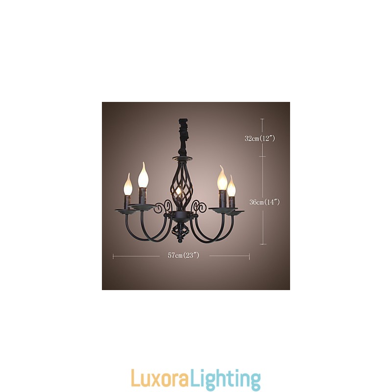 Designer Touch Decorative Modern Contemporary Traditional Classic Vintage Retro Others Feature for Mini Style Candle Style Metal Chandelier
