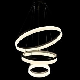 Designer Touch Decorative Round Chandelier Lights Lighting Modern Acrylic Lamps Luxurious Three Rings Ceiling Light Fixtures