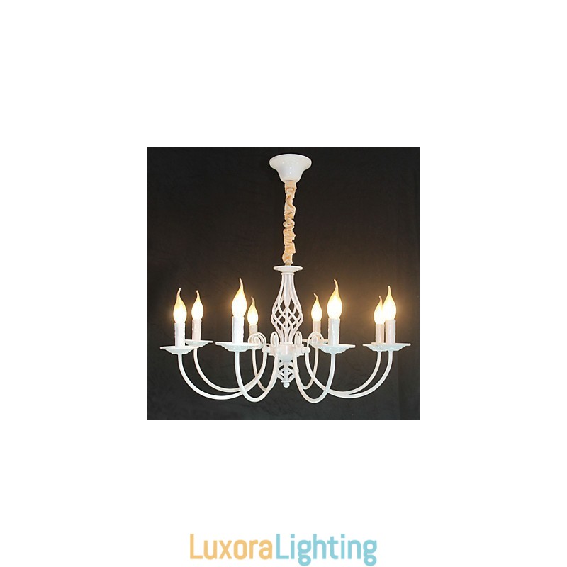 Designer Touch Decorative European Simple Iron Lamp Candle Lamp 8 Chandelier