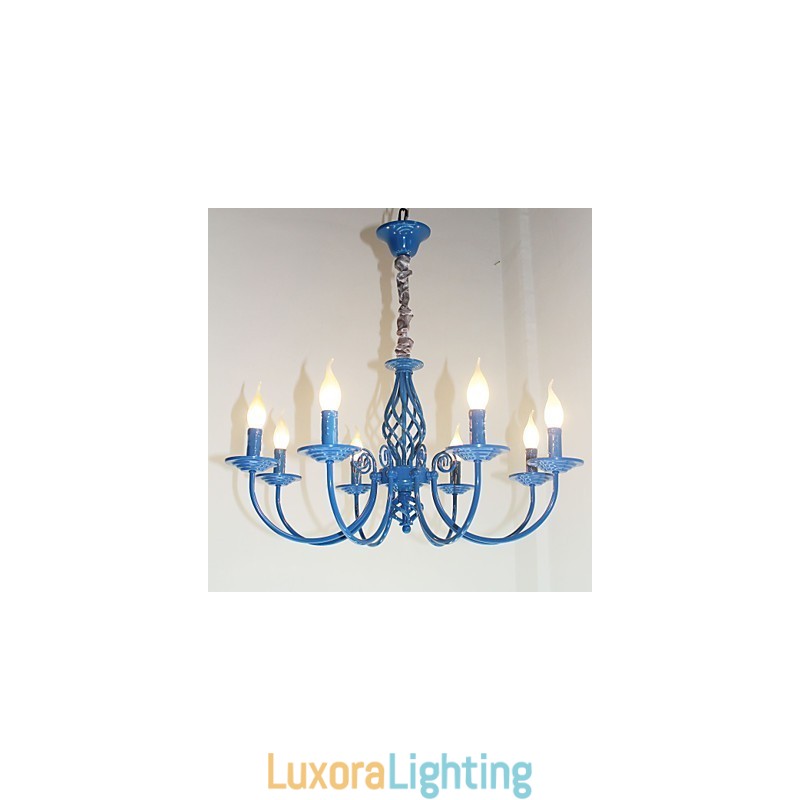 Designer Touch Decorative European Simple Iron Lamp Candle Lamp 8 Chandelier