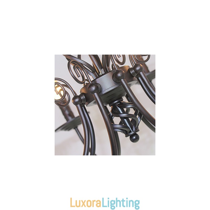 Designer Touch Decorative European Simple Iron Lamp Candle Lamp 8 Chandelier